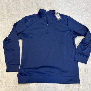 UNDER ARMOUR Navy Blue 1/4 Zip-Up Loose Fit Fleece Jacket Size XXLarge- NWT